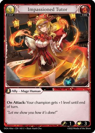 Impassioned Tutor (143) - Dawn of Ashes Alter Edition - The Grand Archivist