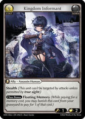 Kingdom Informant (096) - Dawn of Ashes Alter Edition Foil - The Grand Archivist