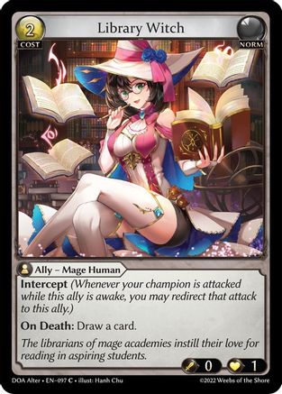 Library Witch (097) - Dawn of Ashes Alter Edition - The Grand Archivist
