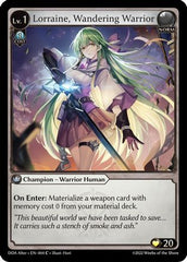 Lorraine, Wandering Warrior (004) - Dawn of Ashes Alter Edition Foil
