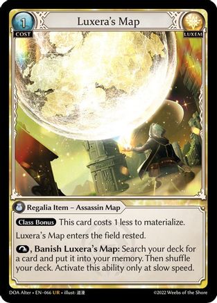 Luxera's Map (066) - Dawn of Ashes Alter Edition Foil - The Grand Archivist
