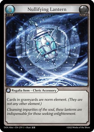 Nullifying Lantern (279) - Dawn of Ashes Alter Edition Foil - The Grand Archivist
