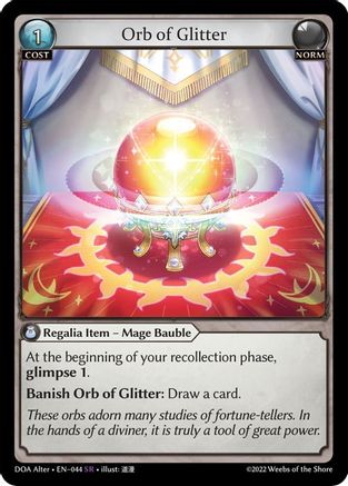 Orb of Glitter (044) - Dawn of Ashes Alter Edition Foil - The Grand Archivist