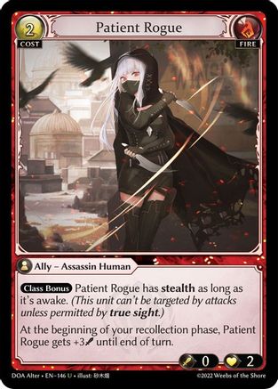 Patient Rogue (146) - Dawn of Ashes Alter Edition Foil - The Grand Archivist