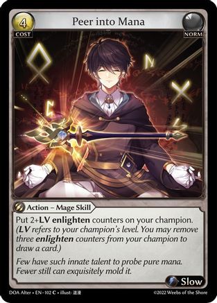 Peer into Mana (102) - Dawn of Ashes Alter Edition Foil - The Grand Archivist