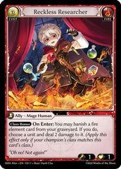 Reckless Researcher (150) - Dawn of Ashes Alter Edition Foil - The Grand Archivist