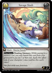 Savage Slash (107) - Dawn of Ashes Alter Edition - The Grand Archivist