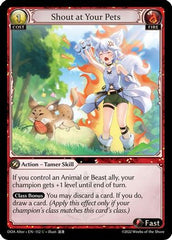 Shout at Your Pets (152) - Dawn of Ashes Alter Edition Foil - The Grand Archivist