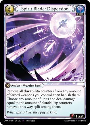 Spirit Blade: Dispersion (252) - Dawn of Ashes Alter Edition - The Grand Archivist