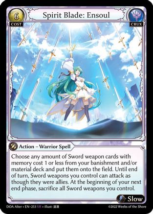 Spirit Blade: Ensoul (253) - Dawn of Ashes Alter Edition - The Grand Archivist