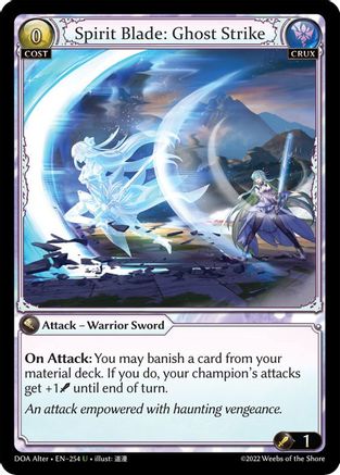 Spirit Blade: Ghost Strike (254) - Dawn of Ashes Alter Edition - The Grand Archivist
