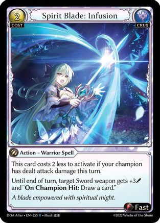 Spirit Blade: Infusion (255) - Dawn of Ashes Alter Edition - The Grand Archivist
