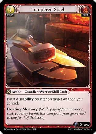 Tempered Steel (157) - Dawn of Ashes Alter Edition Foil - The Grand Archivist