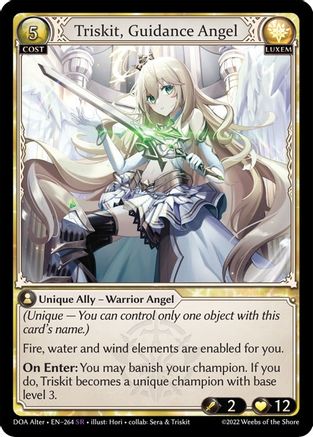 Triskit, Guidance Angel (264) - Dawn of Ashes Alter Edition Foil - The Grand Archivist