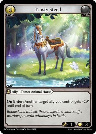 Trusty Steed (114) - Dawn of Ashes Alter Edition - The Grand Archivist
