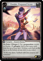Zander, Prepared Scout (013) - Dawn of Ashes Alter Edition - The Grand Archivist