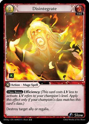 Disintegrate (069KS) - Dawn of Ashes Prelude - The Grand Archivist