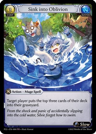 Sink into Oblivion (004) - Promotional Cards - The Grand Archivist