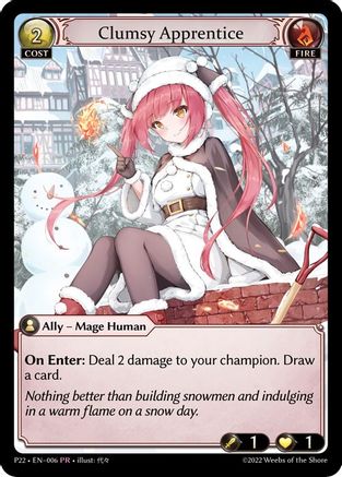 Clumsy Apprentice (006) - Promotional Cards Foil - The Grand Archivist