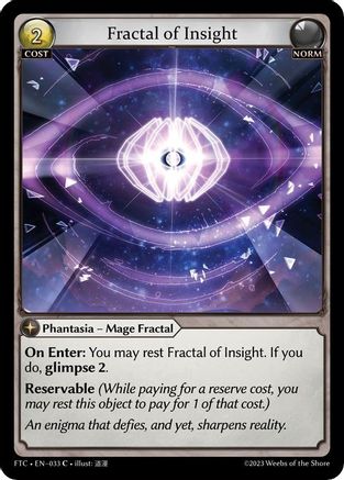 Fractal of Insight (033) - Fractured Crown Foil - The Grand Archivist