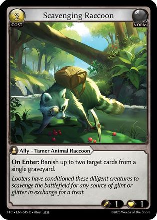 Scavenging Raccoon (045) - Fractured Crown Foil - The Grand Archivist