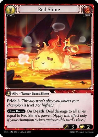 Red Slime (056) - Fractured Crown Foil - The Grand Archivist