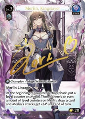 Merlin, Kingslayer (B) (CSR) (004B) - Fractured Crown Foil - The Grand Archivist