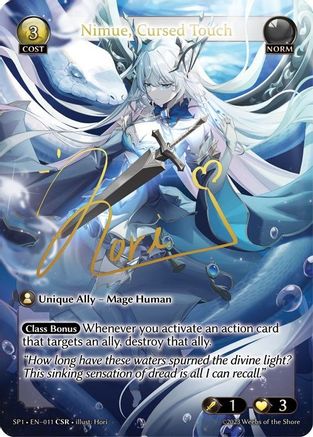 Nimue, Cursed Touch (CSR) (011) - Supporter Pack 1 Foil - The Grand Archivist