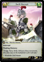 Swift Recruit (016) - Supporter Pack 1 Foil - The Grand Archivist