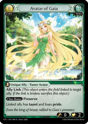 Avatar of Gaia (089) - Fractured Crown Foil - The Grand Archivist