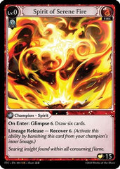 Spirit of Serene Fire (001) - Fractured Crown Foil