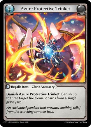 Azure Protective Trinket (005) - Fractured Crown Foil - The Grand Archivist