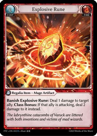 Explosive Rune (012) - Fractured Crown - The Grand Archivist