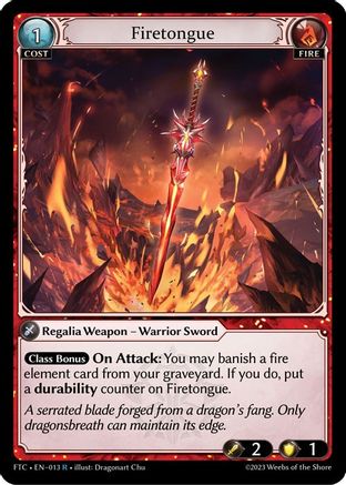 Firetongue (013) - Fractured Crown Foil - The Grand Archivist
