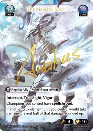The Majestic Spirit (CSR) (023) - Fractured Crown Foil - The Grand Archivist