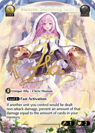 Blanche, Sheltering Saint (CSR) (027) - Fractured Crown Foil - The Grand Archivist