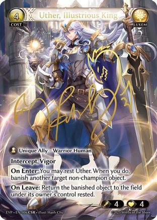 Uther, Illustrious King (CSR) (006) - Promotional Cards Foil - The Grand Archivist