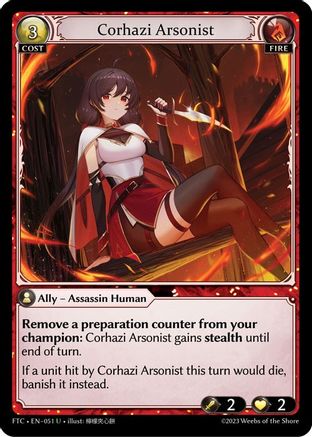 Corhazi Arsonist (051) - Fractured Crown Foil - The Grand Archivist