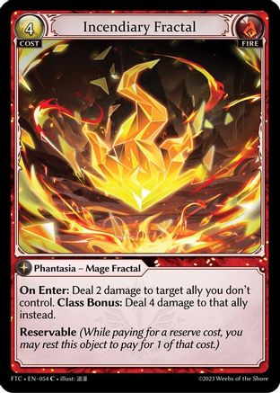 Incendiary Fractal (054) - Fractured Crown Foil - The Grand Archivist