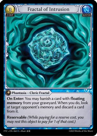 Fractal of Intrusion (060) - Fractured Crown Foil - The Grand Archivist