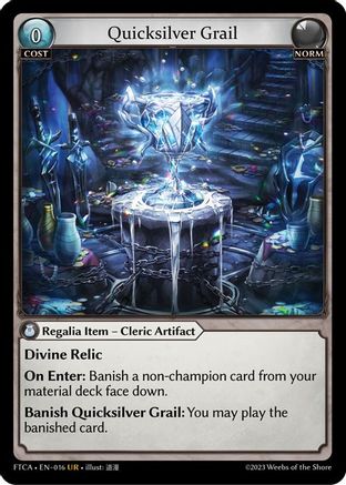 Quicksilver Grail (016) (016) - Fractured Crown Foil - The Grand Archivist