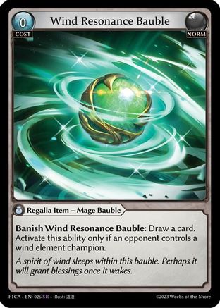 Wind Resonance Bauble (026) - Fractured Crown Foil - The Grand Archivist