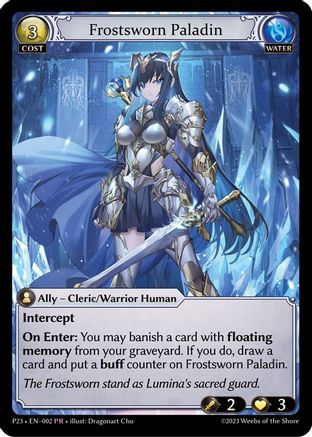Frostsworn Paladin (002) - Promotional Cards - The Grand Archivist