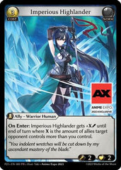 Imperious Highlander (005) - Promotional Cards Foil - The Grand Archivist