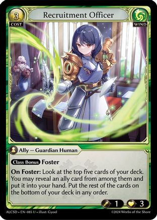 Recruitment Officer (085) - Alchemical Revolution Starter Decks - The Grand Archivist