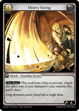 Heavy Swing (047) - Alchemical Revolution Starter Decks - The Grand Archivist