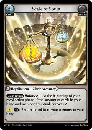 Scale of Souls (027) - Alchemical Revolution Starter Decks - The Grand Archivist