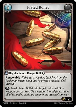 Plated Bullet (022) - Alchemical Revolution Starter Decks - The Grand Archivist