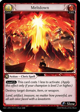 Meltdown (115) - Alchemical Revolution Foil - The Grand Archivist