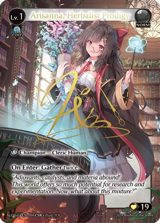 Arisanna, Herbalist Prodigy (CSR) (ALC1E) (004) - Alchemical Revolution Foil - The Grand Archivist